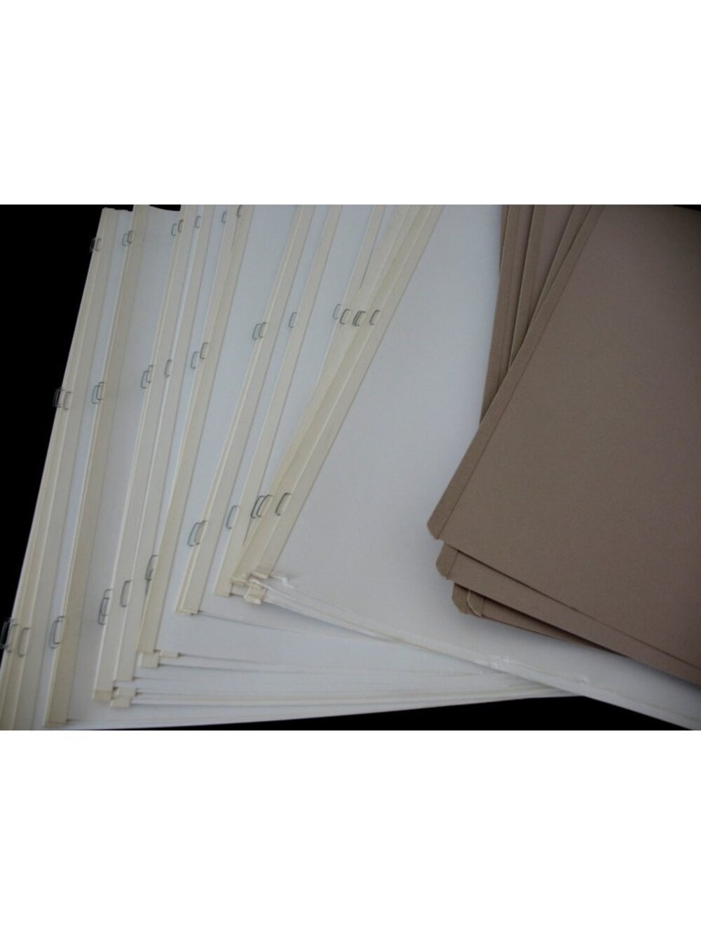 Large Lot Loose Creative Memories 12x15 White and Natural Scrapbook Pages